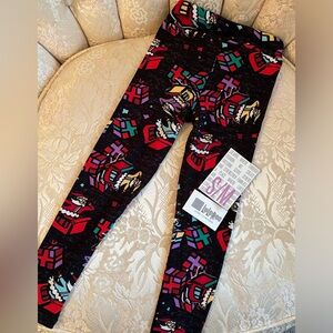 Kids S/M LuLaRoe Christmas Holiday Leggings NWT Free Shipping